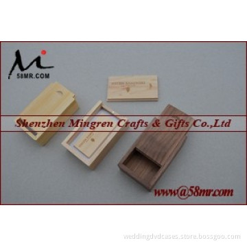 2015 Wood Wooden USB Flash Drive Case Packaging Gift Box Holder